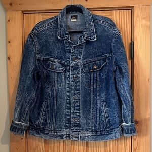 Lee Men's Distressed Blue Denim Jacket